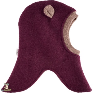 Cagula Per Bambini pentru copii,acopera complet capul gatul si umerii,cu urechi pe lateral,banda din patent imprejurul fetei,captusita cu bumbac moale,culoare fucsia