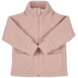 Jacheta copii din lana fleece culoare pink brand Per Bambini