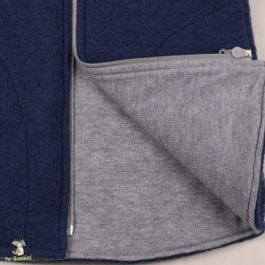 Vesta din lana fiarta,Culoare Dark Jeans - Img 2