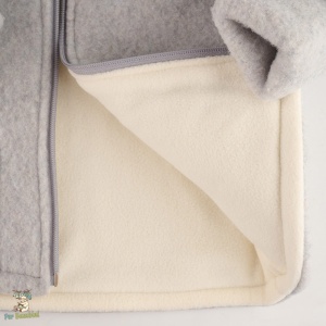 Jacheta din lana merino fleece,Culoare Gray - Img 2