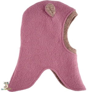Cagula Per Bambini pentru copii,acopera complet capul gatul si umerii,cu urechi pe lateral,banda din patent imprejurul fetei,captusita cu bumbac moale,culoare old pink
