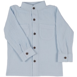 Camasa copii din muselina bumbac 100% blue Per Bambini