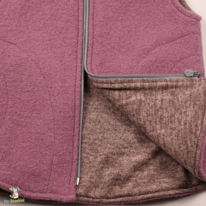 Vesta din lana fiarta,Culoare Old Pink - Img 2