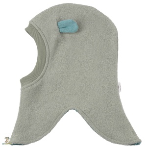 Cagula copii din lana fiarta,Culoare Dusty Green