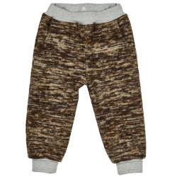 Pantaloni pentru copii din lână fiartă, Culoare Animal Print