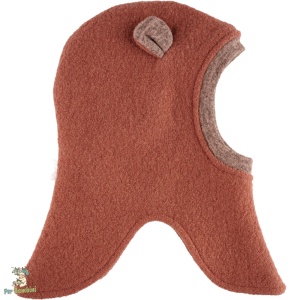 Cagula Per Bambini pentru copii,acopera complet capul gatul si umerii,cu urechi pe lateral,banda din patent imprejurul fetei,captusita cu bumbac moale,culoare clay pink