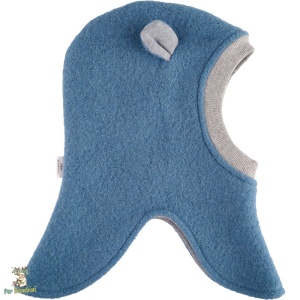 Cagula Per Bambini pentru copii,acopera complet capul gatul si umerii,cu urechi pe lateral,banda din patent imprejurul fetei,captusita cu bumbac moale,culoare blue