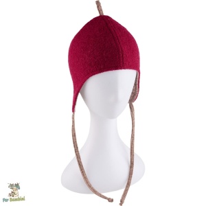 Caciula copii din lana fiarta, Culoare Fuxia