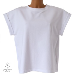 Bluza maneca scurta din bumbac.