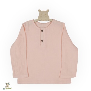 Bluză din Muselină pentru Copii ,Culoare Pink