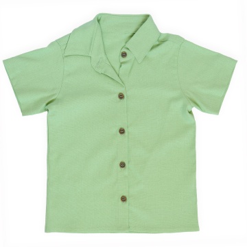 Cămașă din In pentru Copii,Culoare Verde Mint