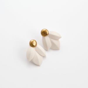 Cercei tip stud - Ghiocel Stilizat - Img 3