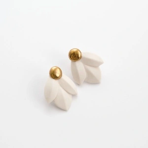 Cercei tip stud - Ghiocel Stilizat - Img 3