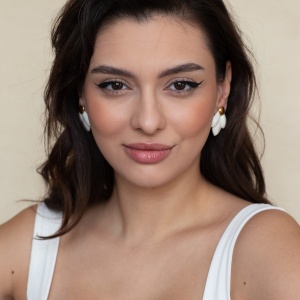Cercei tip stud - Ghiocel Stilizat - Img 7