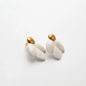 Cercei tip stud - Ghiocel Stilizat - Img 4