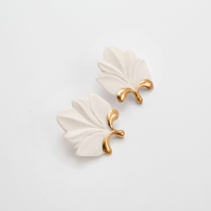 Cercei tip stud - Frunza Exotica - Img 5