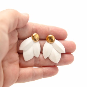 Cercei tip stud - Ghiocel Stilizat