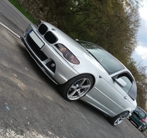Grila BMW E46 coupe cabrio FL FACELIFT negru lucios - Img 6
