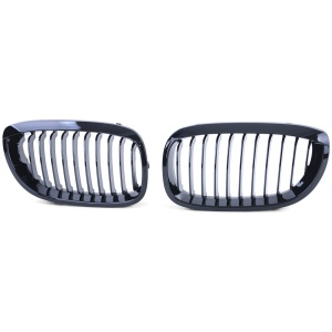 Grila BMW E46 coupe cabrio FL FACELIFT negru lucios - Img 3