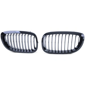 Grila BMW E46 coupe cabrio FL FACELIFT negru lucios - Img 3