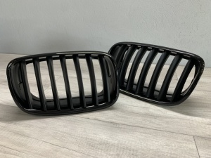 Grila BMW X5 E70 X6 E71 negru lucios + mat - Img 3