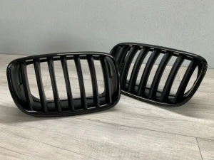 Grila BMW X5 E70, X6 E71 negru lucios + mat - Img 2