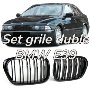 Grila dubla BMW E39 M-LOOK negru lucios