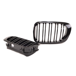 Grila dubla BMW E46 coupe cabrio NFL M-LOOK negru lucios - Img 3