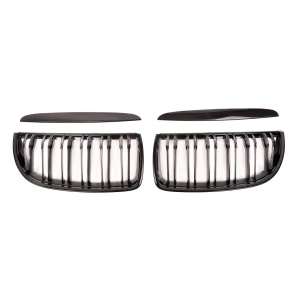 Grila dubla BMW E90 E91 NFL M-LOOK negru lucios - Img 4