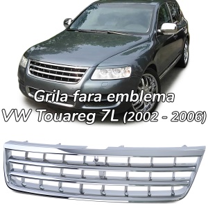 Grila sport fara emblema VW Touareg (7L) (2002 - 2006) crom - Img 1