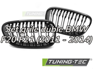 Grile duble BMW F20, F21 (2011 - 2014) negru lucios
