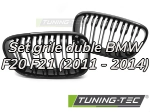 Grile duble BMW F20, F21 (2011 - 2014) negru lucios