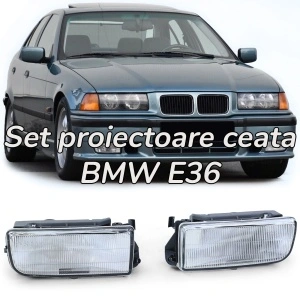 Proiectoare ceata BMW E36 clar 'OEM look'