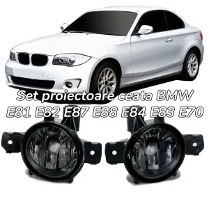 Proiectoare ceata BMW E81, E82, E87, E88, E84, E83, E70 fumuriu