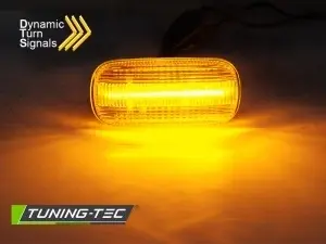 Semnalizari aripa Audi A4 B6, B7, A3 8P, A6 C6 LED DINAMIC alb - Img 2