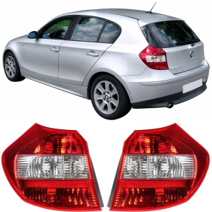 Set stopuri BMW E81, E87 NFL (2004 - 2007) rosu alb