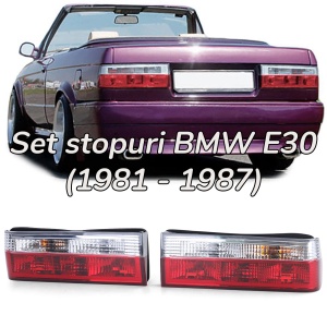 Stopuri BMW E30 NFL non-facelift rosu clar