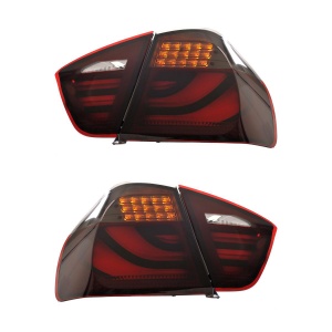 Stopuri BMW E90 NFL LED BAR rosu fumuriu - Img 2