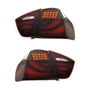 Stopuri BMW E90 NFL LED BAR rosu fumuriu - Img 3