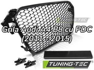 Grila Audi A4 S4 B8 (2011 - 2015) 'RS Style' negru lucios