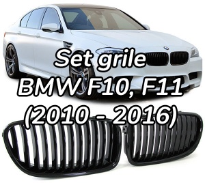 Grila BMW F10 F11 negru lucios