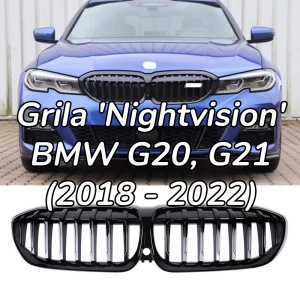 Grila BMW G20 G21 'Nightvision' negru lucios - Img 1
