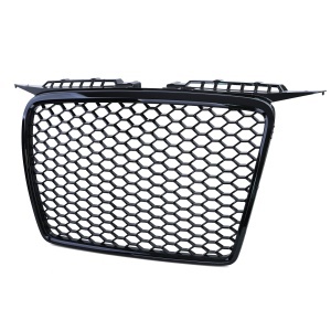 Grila fara emblema Audi A3 8P (2005 - 2008) RS Style negru lucios - Img 2
