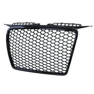Grila fara emblema Audi A3 8P (2005 - 2008) RS Style negru lucios - Img 2