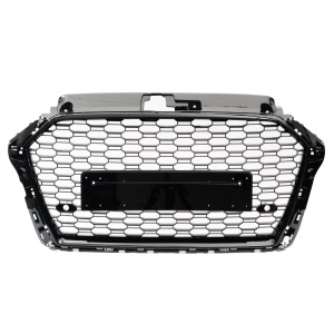 Grila fara emblema Audi A3 S3 8V negru lucios (2017 - 2020) PDC - Img 2