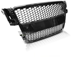 Grila fara emblema Audi A5 8T (2007 - 2011) 'RS Style' negru lucios - Img 2