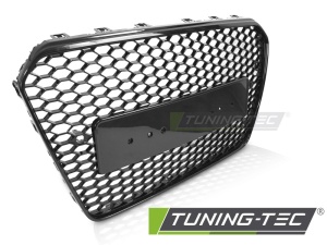 Grila fara emblema Audi A5 B8 8T (2011 - 2016) 'RS Style' negru lucios PDC - Img 2