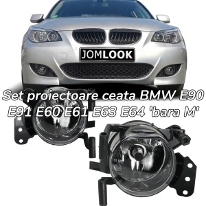 Proiectoare ceata 'bara M' BMW E90 E91 E60 E61 E63 E64 clar