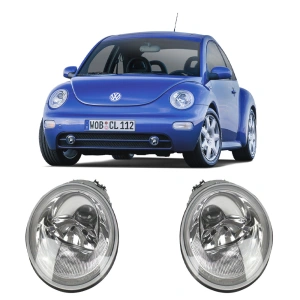 Set faruri VW New Beetle (1998 - 2005) cu lupa