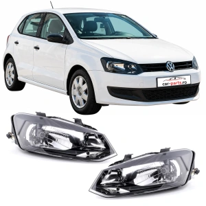 Set faruri VW Polo V 6R look negru